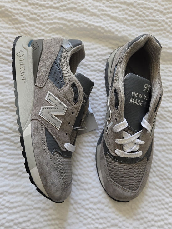 New Balance Shoes - New Balance 998 Women 7.5 Made In USA Gray Suede & Mesh Sneakers 042026